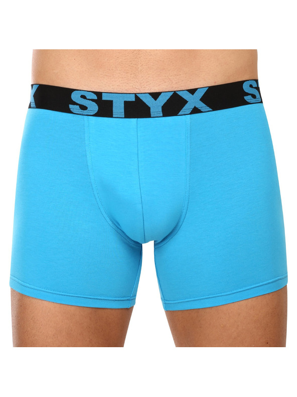 Styx Sada tri - pánske boxerky Styx long športová guma svetlo modré