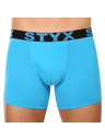 Styx Sada tri - pánske boxerky Styx long športová guma svetlo modré
