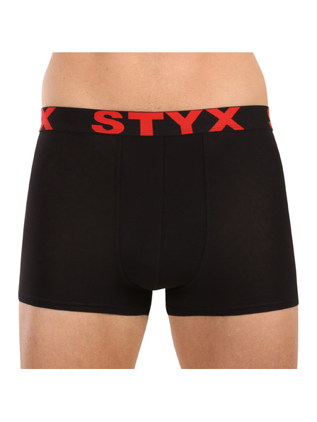Styx Pánske boxerky Styx športová guma čierne
