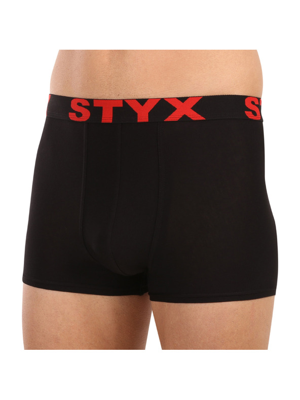 Styx Pánske boxerky Styx športová guma čierne
