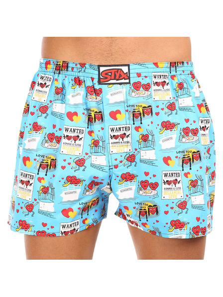 Styx Pánske trenky Styx art klasická guma nadrozmer Valentín páry