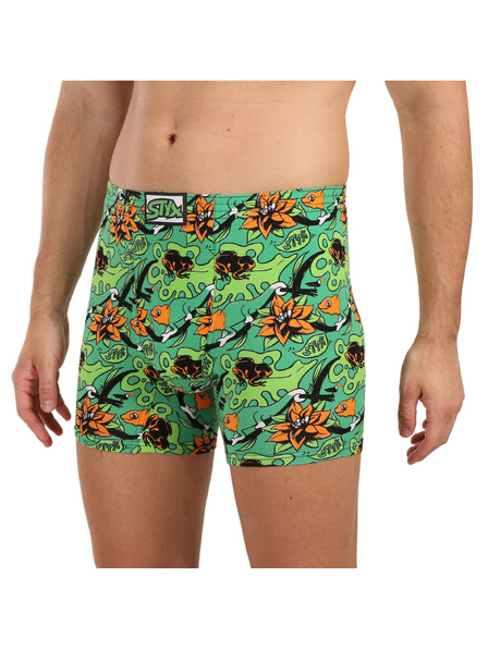 Styx Pánske boxerky Styx long art klasická guma tropic