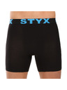 Styx Sada päť - pánske boxerky Styx long športová guma čierne