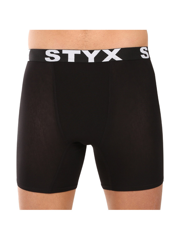 Styx Sada päť - pánske boxerky Styx long športová guma čierne