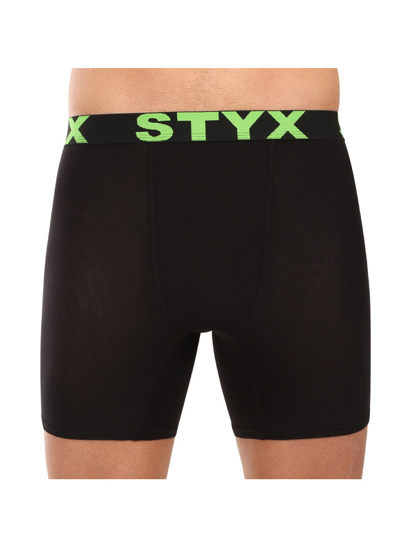 Styx Sada päť - pánske boxerky Styx long športová guma čierne