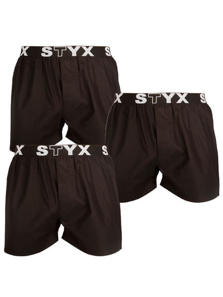 Styx Sada troch - pánske trenky Styx športová guma čierne