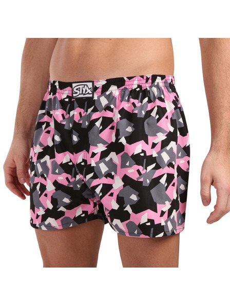 Styx Pánske trenky Styx art klasická guma maskovací hranatý