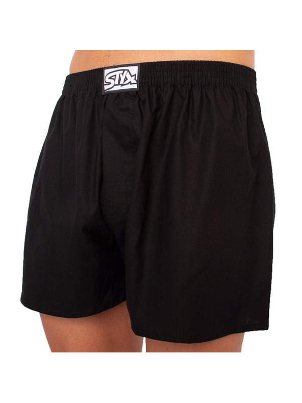 Styx Pánske trenky Styx klasická guma nadväčšie čierne