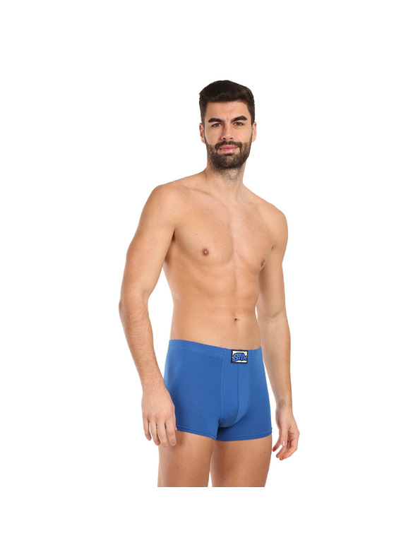 Styx Sada troch - pánske boxerky Styx klasická guma modré