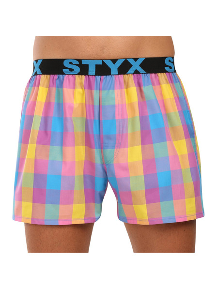 Styx Pánske športové gumové šortky Styx viacfarebné