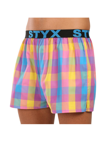 Styx Pánske športové gumové šortky Styx viacfarebné