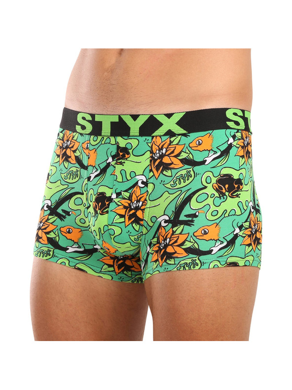 Styx Sada tri - pánske boxerky Styx art športová guma viacfarebné