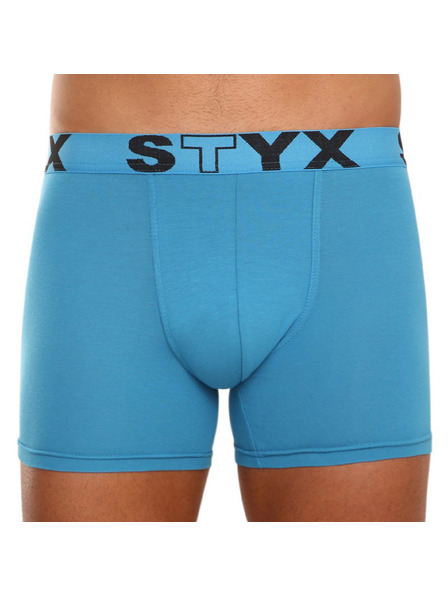 Styx Sada troch - pánske boxerky Styx long športová guma modré