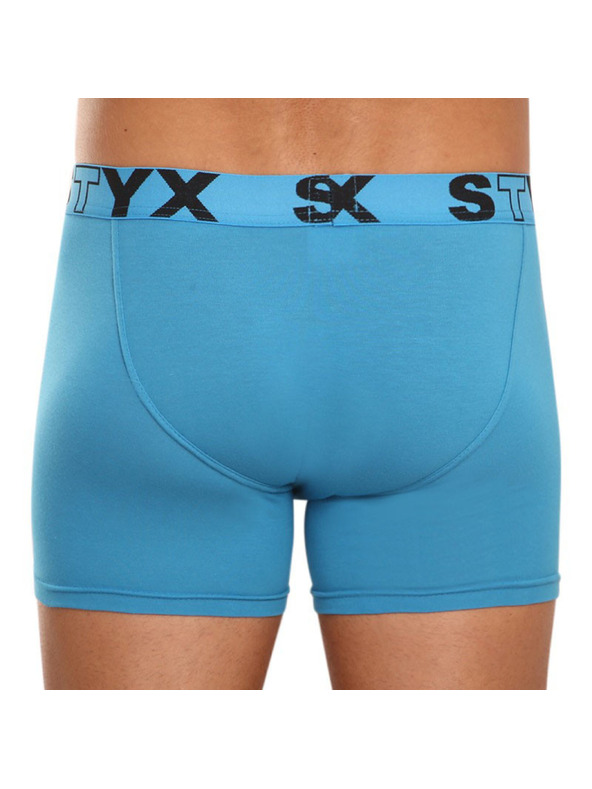 Styx Sada troch - pánske boxerky Styx long športová guma modré
