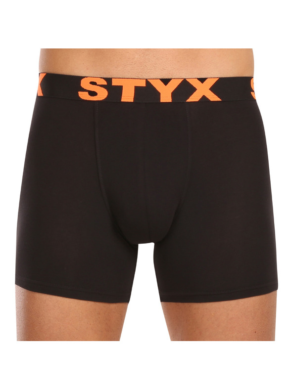 Styx Sada desať - pánske boxerky Styx long športová guma čierne