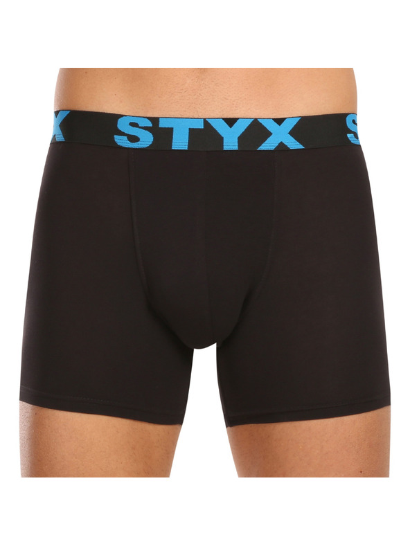 Styx Sada desať - pánske boxerky Styx long športová guma čierne