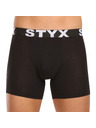 Styx Sada desať - pánske boxerky Styx long športová guma čierne