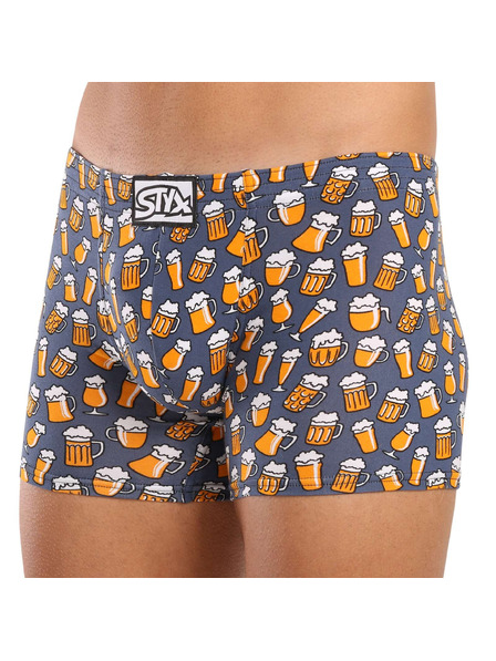 Styx Pánske boxerky Styx long art klasická guma pivo