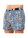 Styx Pánske trenky Styx art športová guma lebky