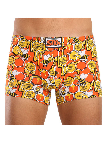 Styx Pánske boxerky Styx art klasická guma včelky