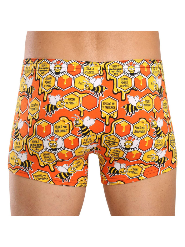 Styx Pánske boxerky Styx art klasická guma včelky