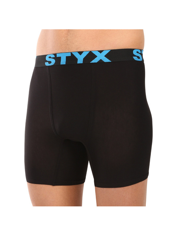 Styx Sada päť - pánske boxerky Styx long športová guma čierne