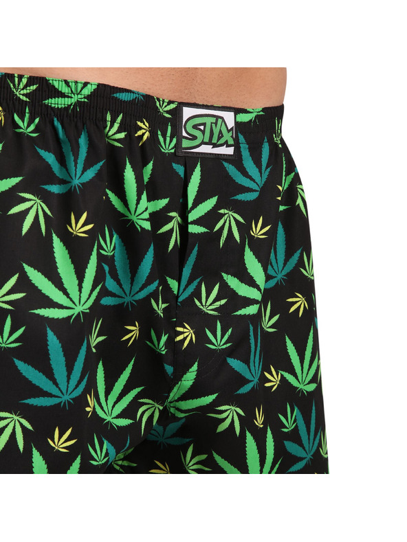 Styx Pánske trenky Styx art klasická guma tráva