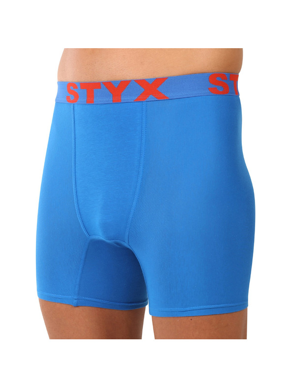 Styx Pánske boxerky Styx long športová guma modré