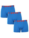 Styx Sada troch - pánske boxerky Styx long športová guma modré