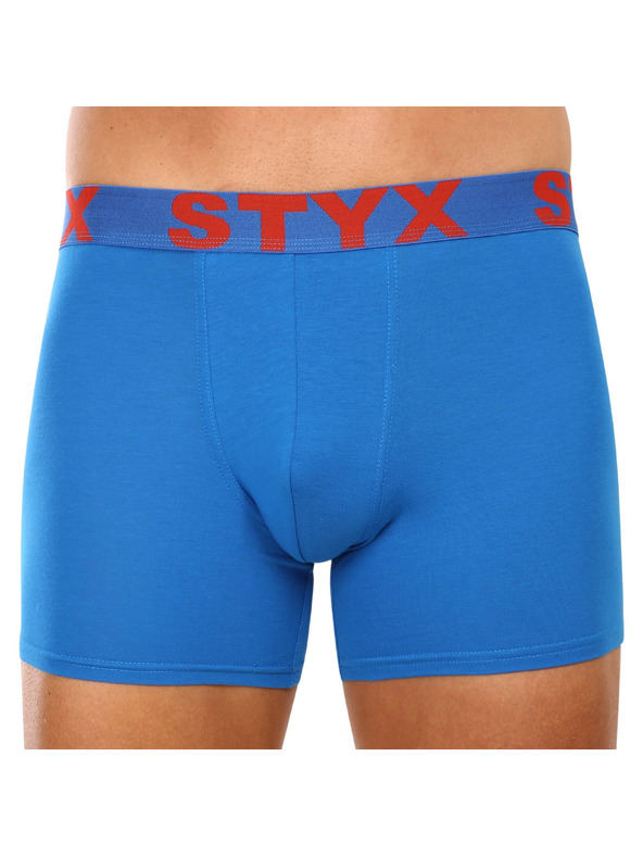 Styx Sada troch - pánske boxerky Styx long športová guma modré
