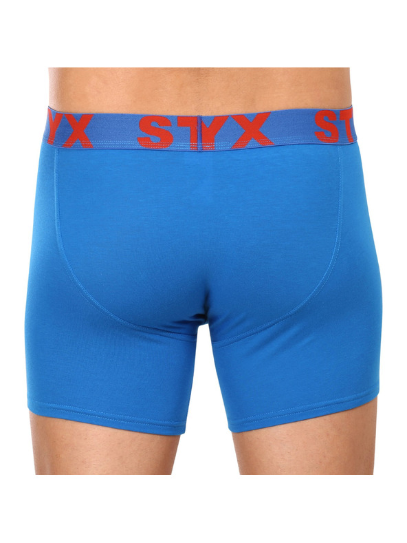 Styx Sada troch - pánske boxerky Styx long športová guma modré