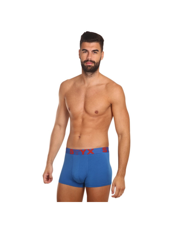 Styx Sada troch - pánske boxerky Styx športová guma modré