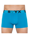 Styx Sada troch - pánske boxerky Styx športová guma modré