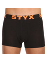 Styx Sada desiatich - pánske boxerky Styx športová guma čierne