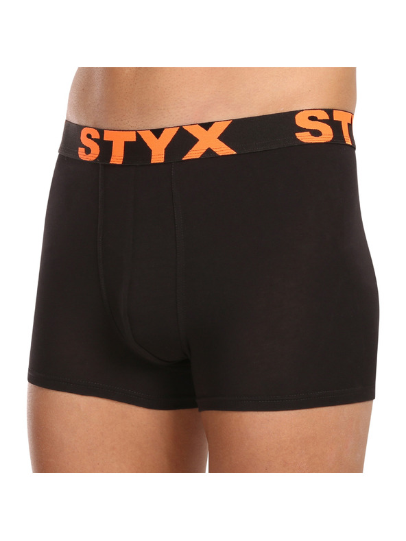 Styx Sada desiatich - pánske boxerky Styx športová guma čierne