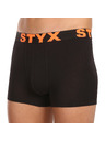 Styx Sada desiatich - pánske boxerky Styx športová guma čierne