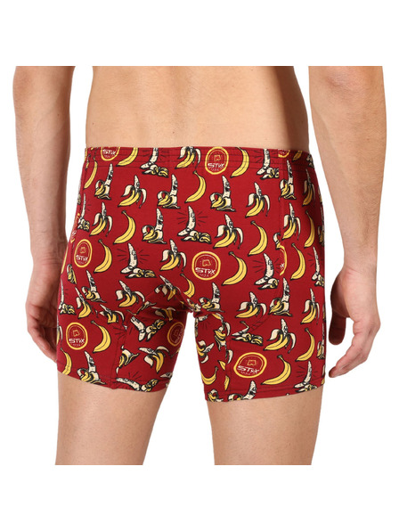 Styx Pánske boxerky Styx long art klasická guma banány