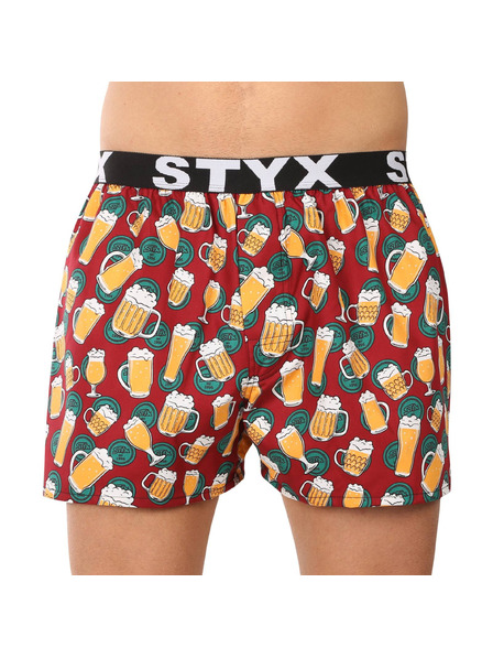 Styx Pánske trenky Styx art športová guma pivo