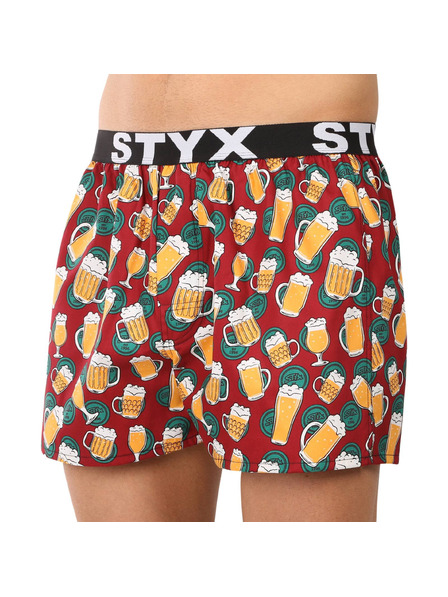 Styx Pánske trenky Styx art športová guma pivo