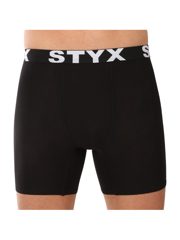 Styx Sada päť - pánske boxerky Styx long športová guma čierne
