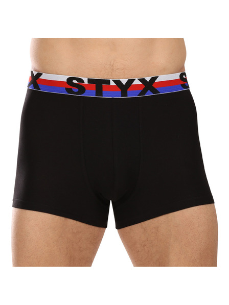 Styx Sada troch - pánske boxerky Styx športová guma viacfarebné trikolóra