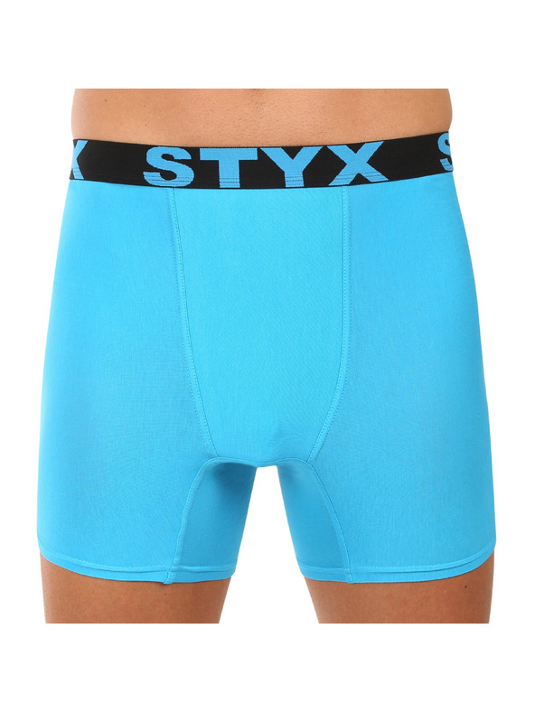 Styx Pánske boxerky Styx long športová guma svetlo modré