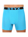 Styx Pánske boxerky Styx long športová guma svetlo modré