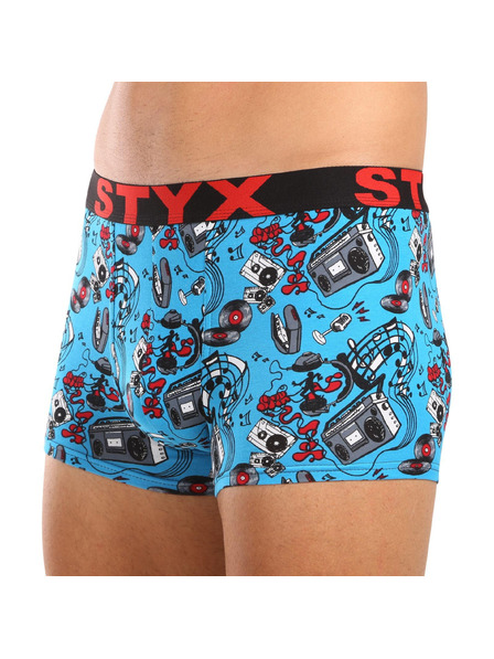 Styx Pánske boxerky Styx art športová guma hudba