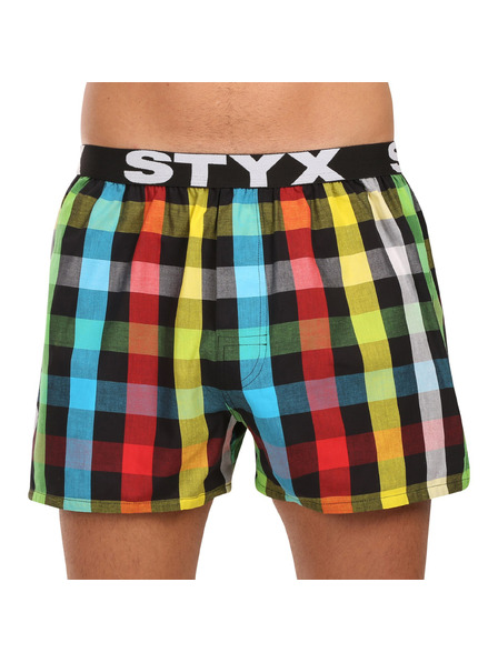 Styx Pánske športové gumové šortky Styx viacfarebné