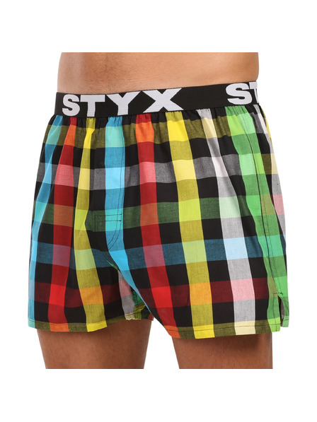 Styx Pánske športové gumové šortky Styx viacfarebné
