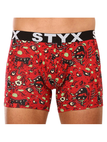 Styx Sada troch - pánske boxerky Styx long art športová guma viacfarebné
