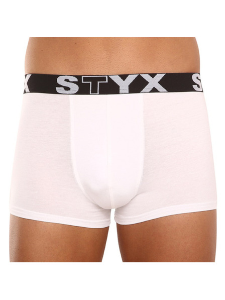 Styx Sada troch - pánske boxerky Styx športová guma biele