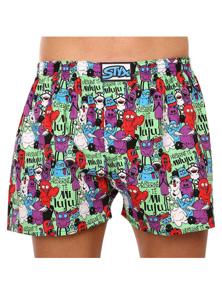 Styx Pánske trenky Styx art klasická guma nadrozmerný príšerky