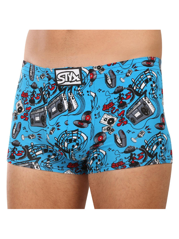 Styx Sada troch - pánske boxerky Styx art klasická guma viacfarebné